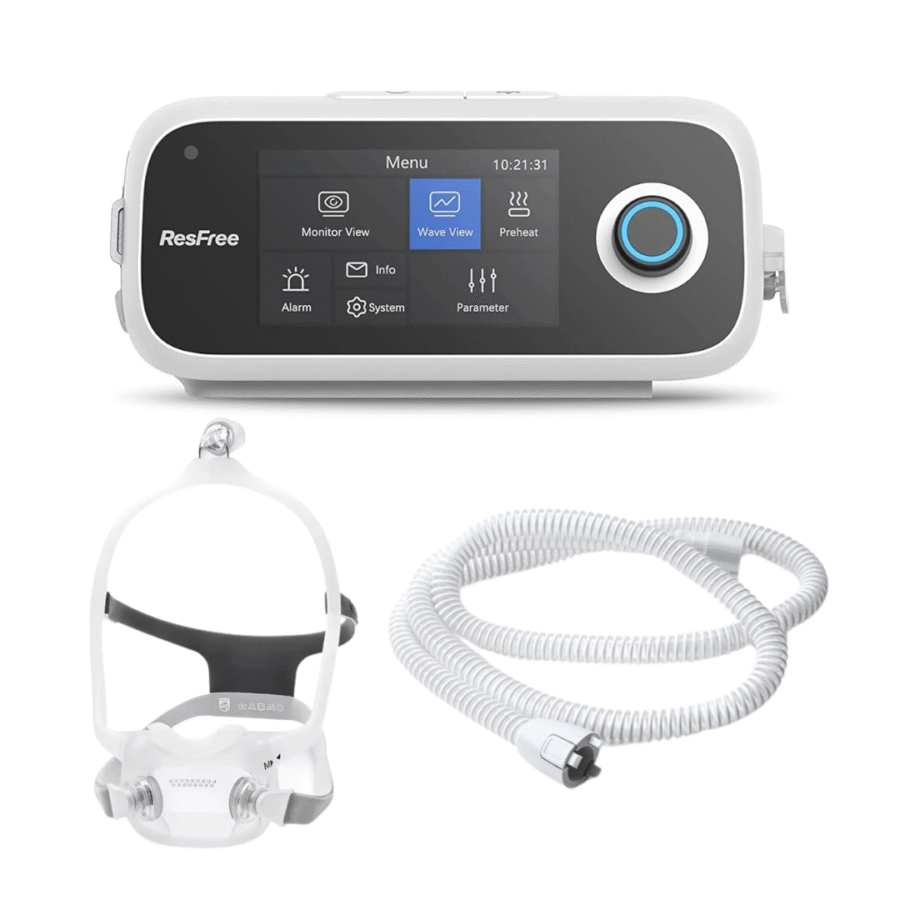 Kit De Inicio Resfree R20A Con Tubo Calefaccionado Y Mascarilla Dreamwear FullFace