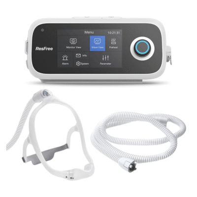 IMÁGENES MERCHANT (27) Kit De Inicio Resfree R20A Con Tubo Calefaccionado Y Mascarilla Dreamwear Under The Nose