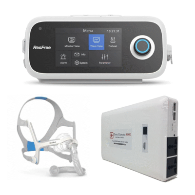 IMÁGENES MERCHANT (47) Kit Portabilidad Resfree R20A + Batería Explore 8000 + Mascarilla