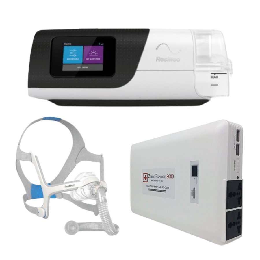 IMÁGENES MERCHANT (68) Kit Portabilidad Airsense S11 + Batería Explore 8000 + Mascarilla
