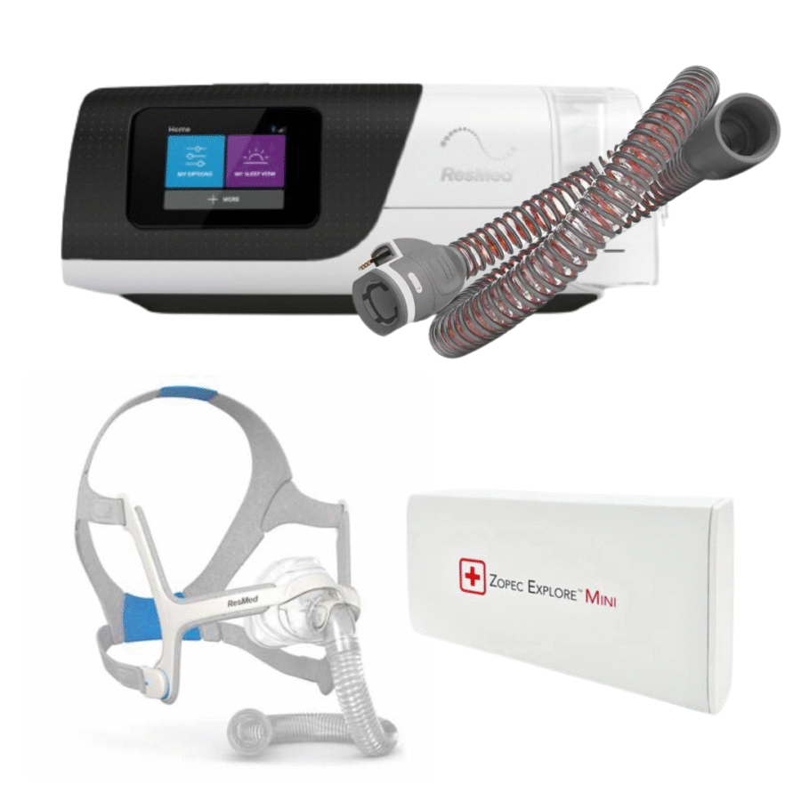 IMÁGENES MERCHANT (78) Kit Portabilidad Airsense S11 con Tubo Calefaccionado + Batería Explore Mini + Mascarilla