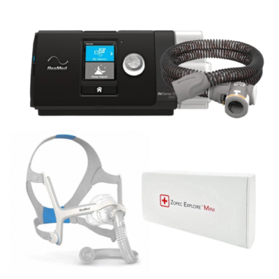 IMÁGENES MERCHANT (79) Kit Portabilidad Airsense S10 con Tubo Calefaccionado + Batería Explore Mini + Mascarilla