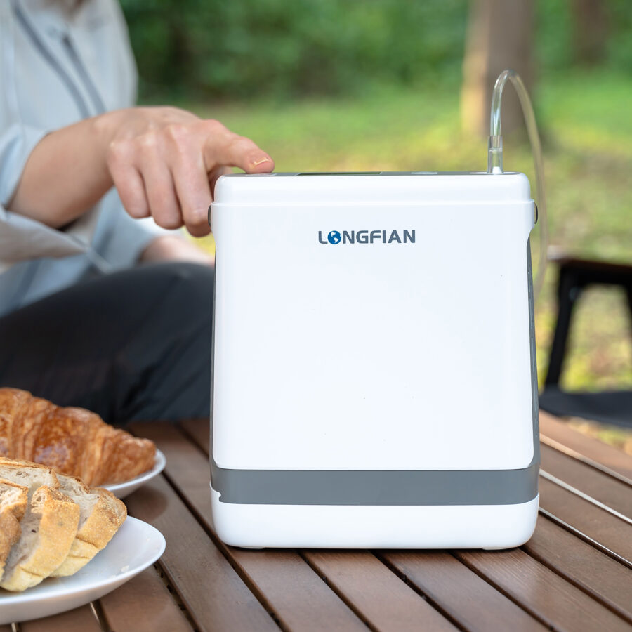 6(1) Concentrador de Oxígeno Portátil JAY100P 3 hrs de Autonomía - Longfian