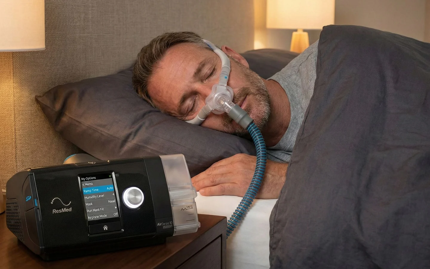 Equipo CPAP de presión fija para la apnea del sueño
