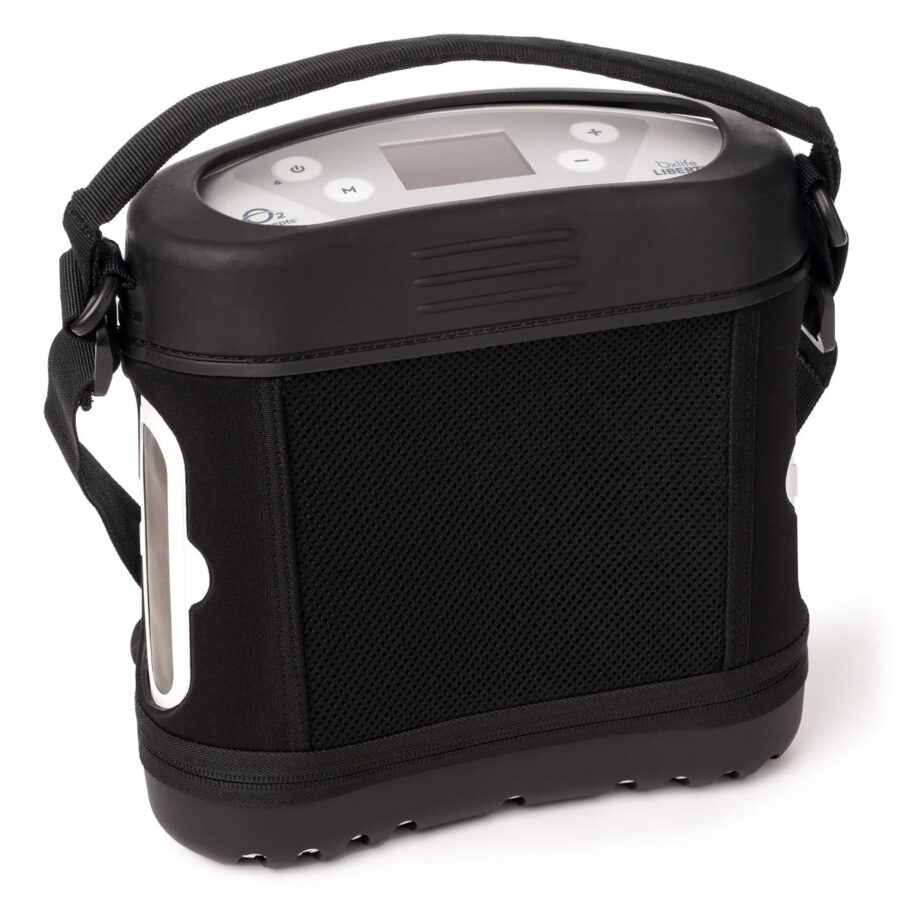 imgi_169_oxlife-liberty-portable-oxygen-concentrator-bag Concentrador de oxígeno Flujo continuo y de pulso OxLife Liberty 2 portátil